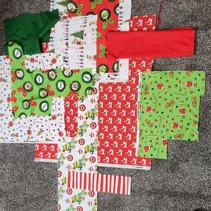 Dr. Suess Grinch Fabric scraps